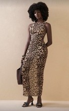 Shein Leopard Print Mesh Maxi