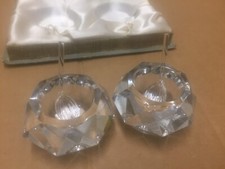 Antique Pair of Crystal Glass