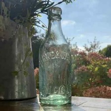 Antique Glass Parke & White