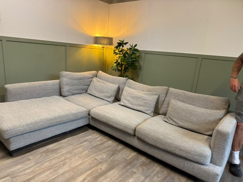 Dfs grey corner sofa with - corner,