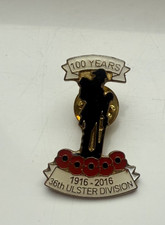 36th Ulster Division 1916-2016 Remembrance Enamel Lapel Badge World War I Somme