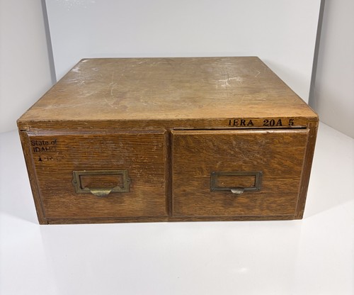 Vintage two drawer wood - vintage,