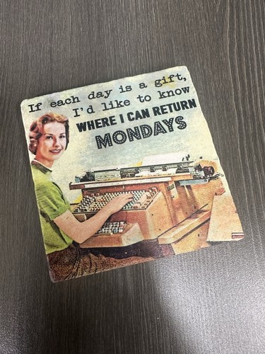 Retro vintage stone - stone, coaster