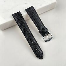 20mm Genuine Lizard Black