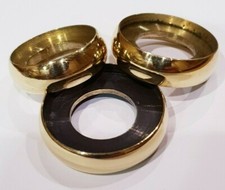 3 mixed BRASS FLANGE RINGS