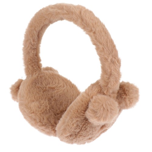 Fluffy ear muffs bear - muffs,