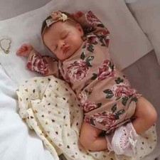 Reborn Sleeping Doll Newborn Baby Girl Toy Handmade Lifelike Skin Visible Veins