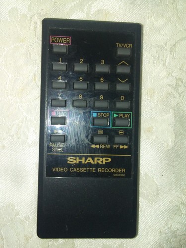 Sharp g0333ge vcr remote - g0333ge,