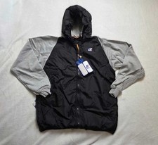 New M L K-WAY Le Vrai Claude remix 1 hooded rain jacket in black/gray
