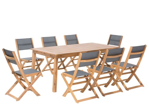 Dining set seater wood light - 8,
