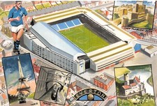 FOOTBALL GROUNDS & CLUBS EVERTON POSTCARD CONTINENTAL SIZE UNUSED MINT