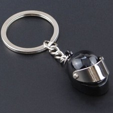 Crash Helmet Keyring Superbike Motorbike Scooter Motorcycle Sport Bike Black