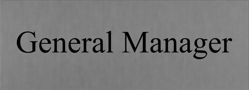 General manager wall - manager,