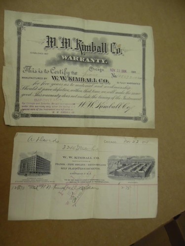 1904 kimball piano purchase - piano,