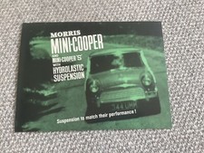 Morris Mini Cooper 1964-67 UK Market Sales Brochure Cooper 998 Cooper S 970 1275