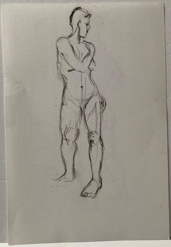 Vintage female nude - female, life