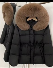 Hooded Real Fur Duck Down