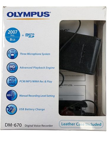 Olympus 670 digital voice - dm-670,