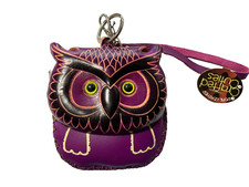 REAL LEATHER PURSE , PURPLE