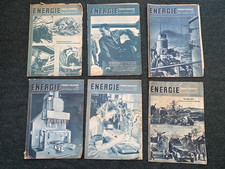 Original Scarce WW2 German Energie Technical Journal Magazine Set - 1943 x6 Mags