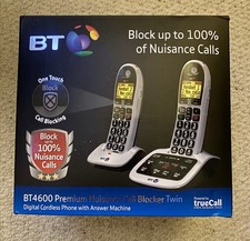 BT 4600 Digital Cordless Phone With Answer Machine Premium Nuisance Call Blocker