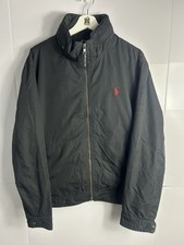 Polo Ralph Lauren Black Harrington Jacket – Red Pony Logo – Size L