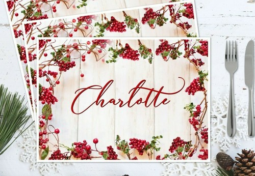 Personalised christmas berries - personalised,