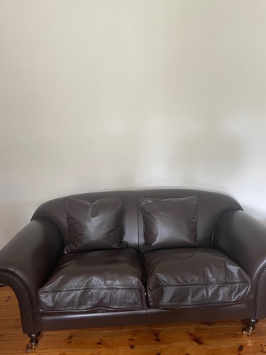 New chesterfiedl leather sofa - leather,