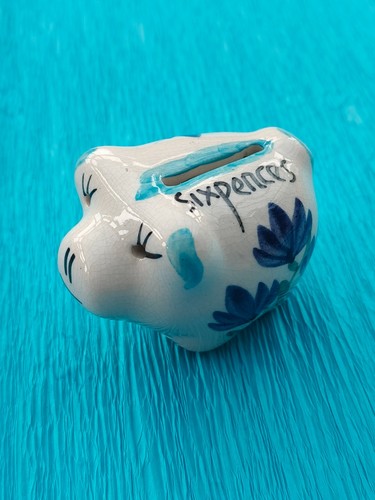 Vintage piggy sixpences - vintage,