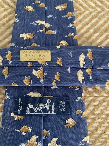 Hermes silk tie - silk, fa
