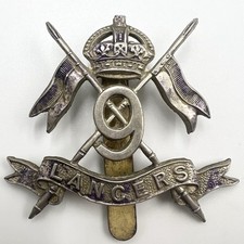 Genuine 9th Lancers Cap Badge