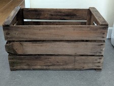 Vintage J GIVAUDAN Rustic Wooden Storage Crate Farmhouse Cottage Shabby Chic 
