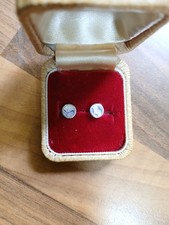 Castleton Derbyshire Blue John Studs Earrings Sterling Silver