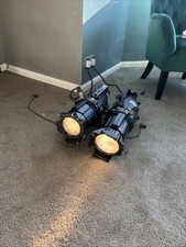 2 x ETC Source Four Theatre Spotlights – 575W HPL, 240V, Complete Pair.