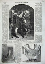 Old Antique Print 1856