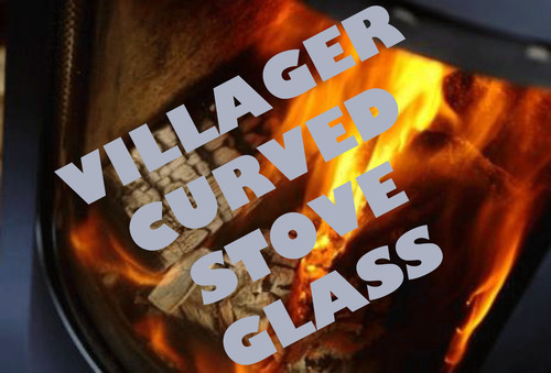 Curved villager stove glass - curved,