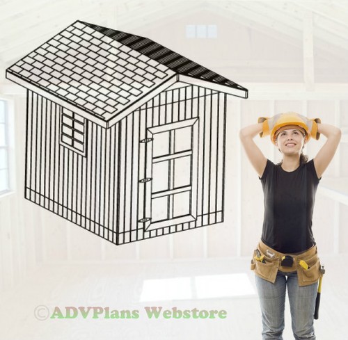 10x8 gable roof utility - roof, shed