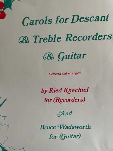 Carols for descant - , treble