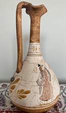 Ceramic Vase Reproduction of An Ancient Greek Oinochoe Wine Pitcher Mythology