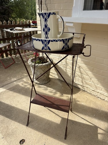 Antique french metal wash