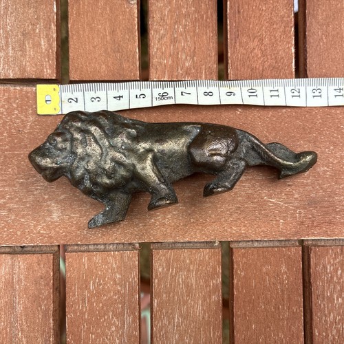 Vintage miniature brass lion - miniature,