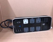 Masterplug SRPTU82PB USB Surge Protected 1m Extension Lead Master/Slave Sockets