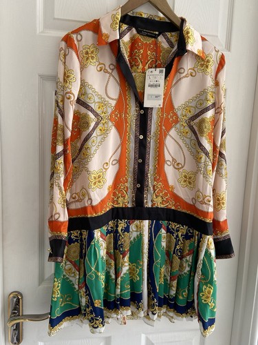 Bnwt zara orange green - bnwt, navy