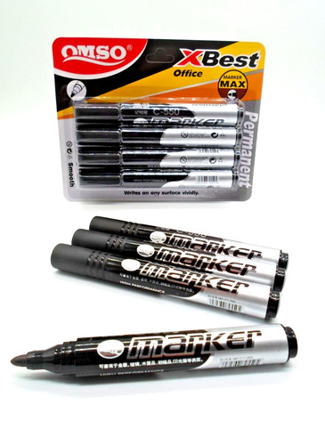 Permanent marker pens - 4,