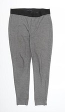 Marks and Spencer Womens Grey Cotton Blend Pedal Pusher Leggings Size W32