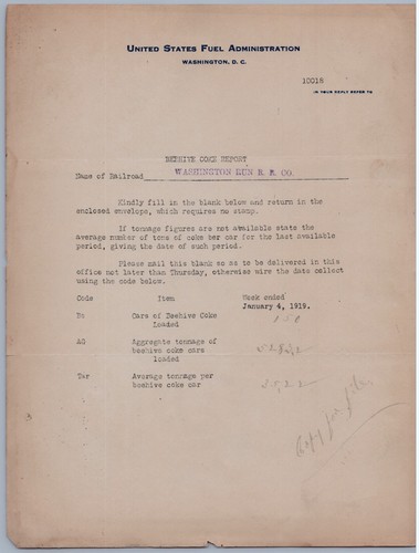 1919 fuel administration - us,