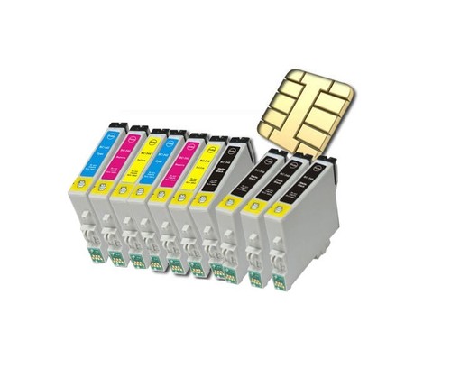 Lot 10x cartridges for epson - lot,
