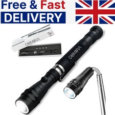 Flexible Flexi Torch Telescopic 3 LED Magnetic Pick Up Tool Light Flashlight UK