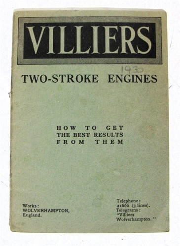 Villiers two stroke - villiers, engine