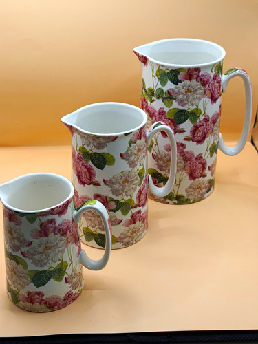 Heron cross pottery floral - heron,